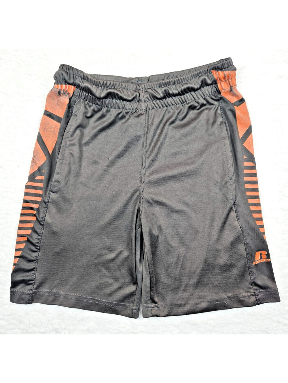Russell Athletic Dark Gray/Charcoal Youth Performance Shorts Waist 24-25 Inches